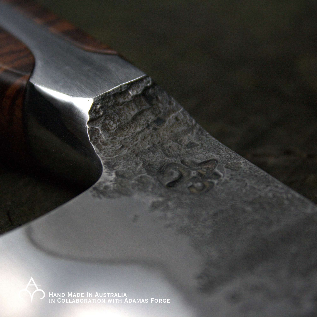 Integral Horizontal Tang Honyaki Knife - Hand Forged in Australia