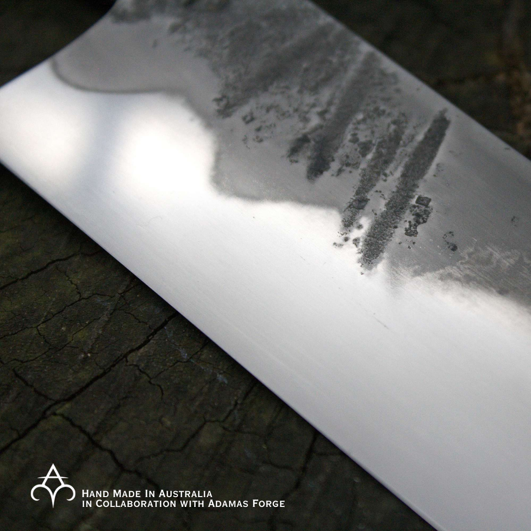 Integral Horizontal Tang Honyaki Knife - Hand Forged in Australia