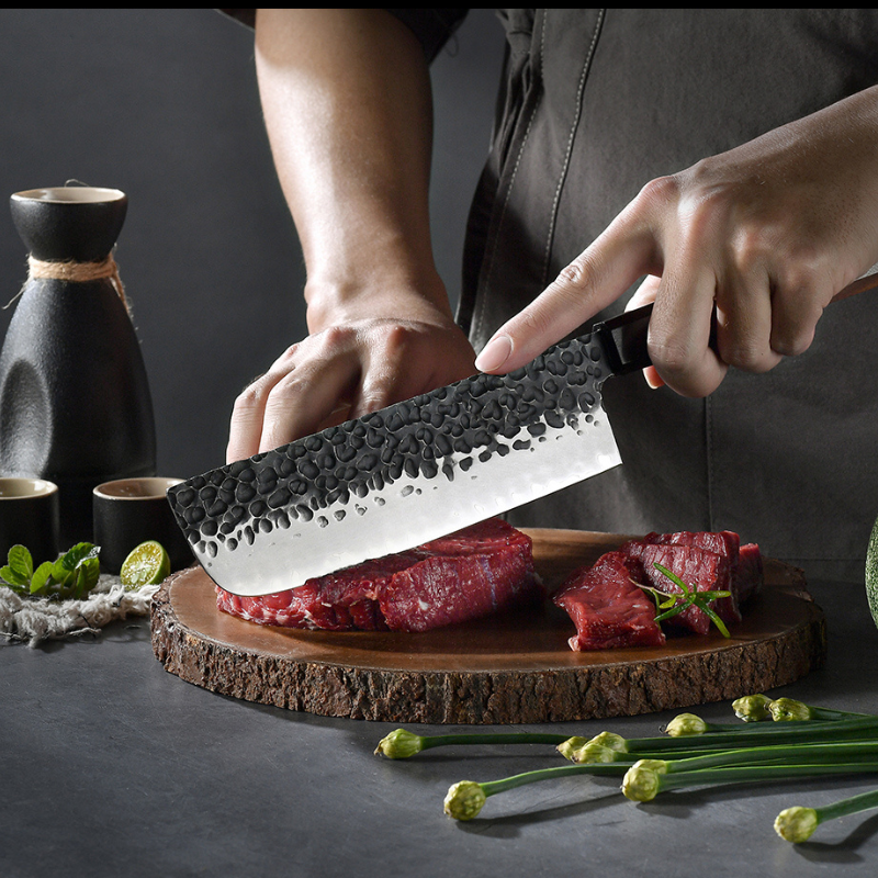7-inch Japanese Nakiri Knife Charcoal Series